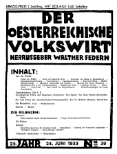 Der österreichische Volkswirt