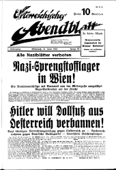 Österreichisches Abendblatt 19330621 Seite: 1