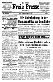 Neue Freie Presse 19330619 Seite: 1