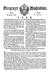Bregenzer Wochenblatt 18480602 Seite: 1