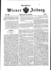 Wiener Zeitung 18571228 Seite: 1