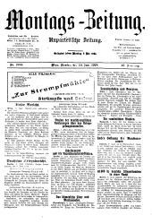 Montags Zeitung 19180610 Seite: 1