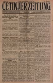 Cetinjer Zeitung 19180613 Seite: 1