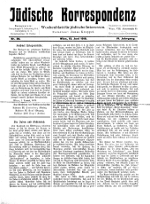 Jüdische Korrespondenz 19180613 Seite: 1