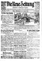 Die neue Zeitung 19180612 Seite: 1