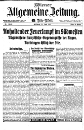 Wiener Allgemeine Zeitung 19180612 Seite: 1