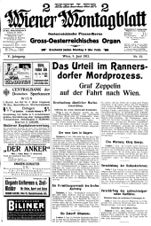 Wiener Montagblatt 19130609 Seite: 1