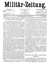 Militär-Zeitung 19130611 Seite: 1