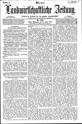 Wiener Landwirtschaftliche Zeitung 19130611 Seite: 1
