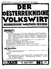 Der österreichische Volkswirt