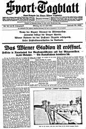 (Wiener) Sporttagblatt 19310713 Seite: 1