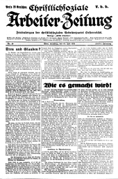 Christlich-soziale Arbeiter-Zeitung 19310718 Seite: 1