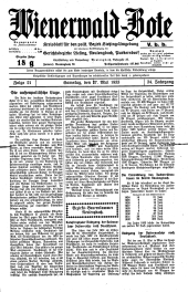 Wienerwald-Bote 19330527 Seite: 1