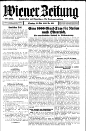 Wiener Zeitung 19330528 Seite: 1