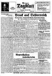 Prager Tagblatt 19330528 Seite: 1