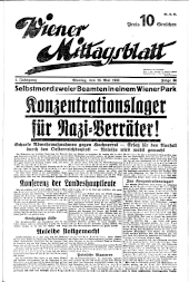 Wiener Mittagsblatt 19330529 Seite: 1