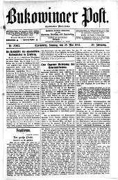 Bukowinaer Post 19130525 Seite: 1