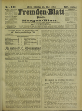 Fremden-Blatt 19130525 Seite: 1