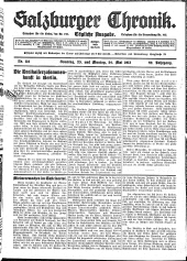 Salzburger Chronik 19130525 Seite: 1