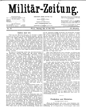 Militär-Zeitung 19130526 Seite: 1
