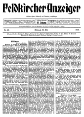 Feldkircher Anzeiger 19130528 Seite: 1