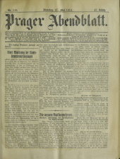 Prager Abendblatt 19130527 Seite: 1