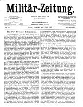 Militär-Zeitung 19130603 Seite: 1