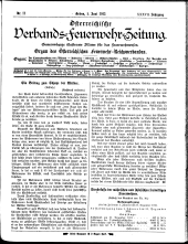 Österreichische Verbands-Feuerwehr-Zeitung 19130605 Seite: 1
