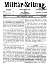 Militär-Zeitung 19130619 Seite: 1