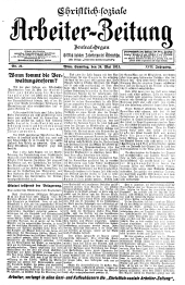 Christlich-soziale Arbeiter-Zeitung 19130524 Seite: 1