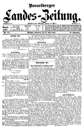 Vorarlberger Landes-Zeitung 19130524 Seite: 1