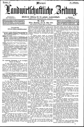 Wiener Landwirtschaftliche Zeitung 19130524 Seite: 1