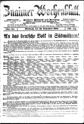 Znaimer Wochenblatt