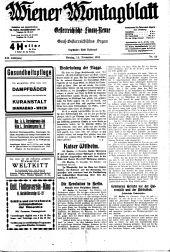 Wiener Montagblatt 19181111 Seite: 1