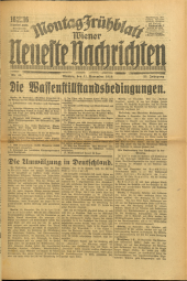 Wiener Neueste Nachrichten 19181111 Seite: 1