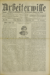 Arbeiterwille 19181112 Seite: 1