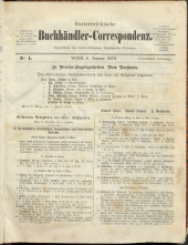 Oesterreichische Buchhändler-Correspondenz