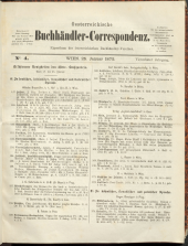 Oesterreichische Buchhändler-Correspondenz