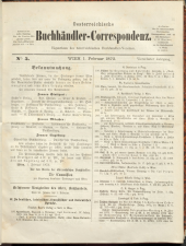 Oesterreichische Buchhändler-Correspondenz