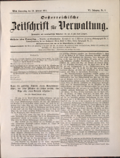 Österreichische Zeitschrift für Verwaltung