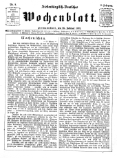 Siebenbürgisch-Deutsches Wochenblatt