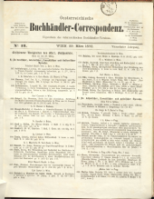 Oesterreichische Buchhändler-Correspondenz