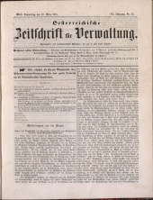 Österreichische Zeitschrift für Verwaltung