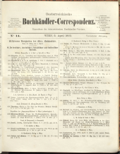 Oesterreichische Buchhändler-Correspondenz