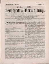 Österreichische Zeitschrift für Verwaltung