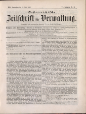 Österreichische Zeitschrift für Verwaltung