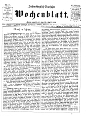 Siebenbürgisch-Deutsches Wochenblatt