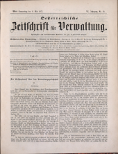 Österreichische Zeitschrift für Verwaltung