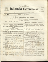 Oesterreichische Buchhändler-Correspondenz