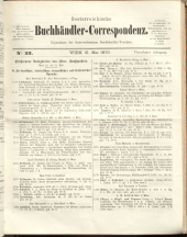 Oesterreichische Buchhändler-Correspondenz